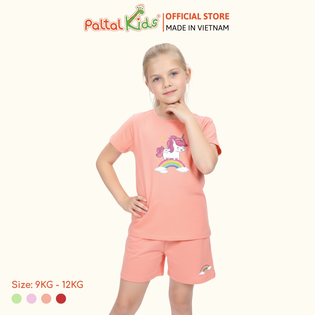 Đồ Bộ Đùi Cơ Bản Cotton Mỹ Bé Gái Cao Cấp - 025 2016 - Size 9