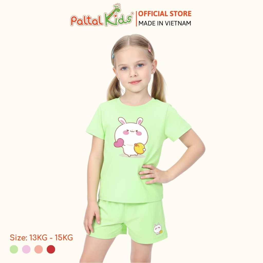 Đồ Bộ Đùi Cơ Bản Cotton Mỹ Bé Gái Cao Cấp - 025 2017 - Size 10