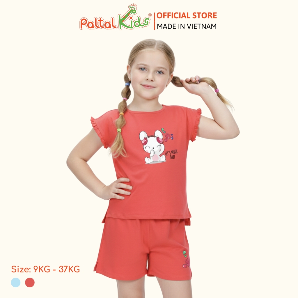 BST Mùa Hạ - Bộ Đùi Tay Ngắn Cotton Mỹ Bé Gái Cao Cấp - 025 2058