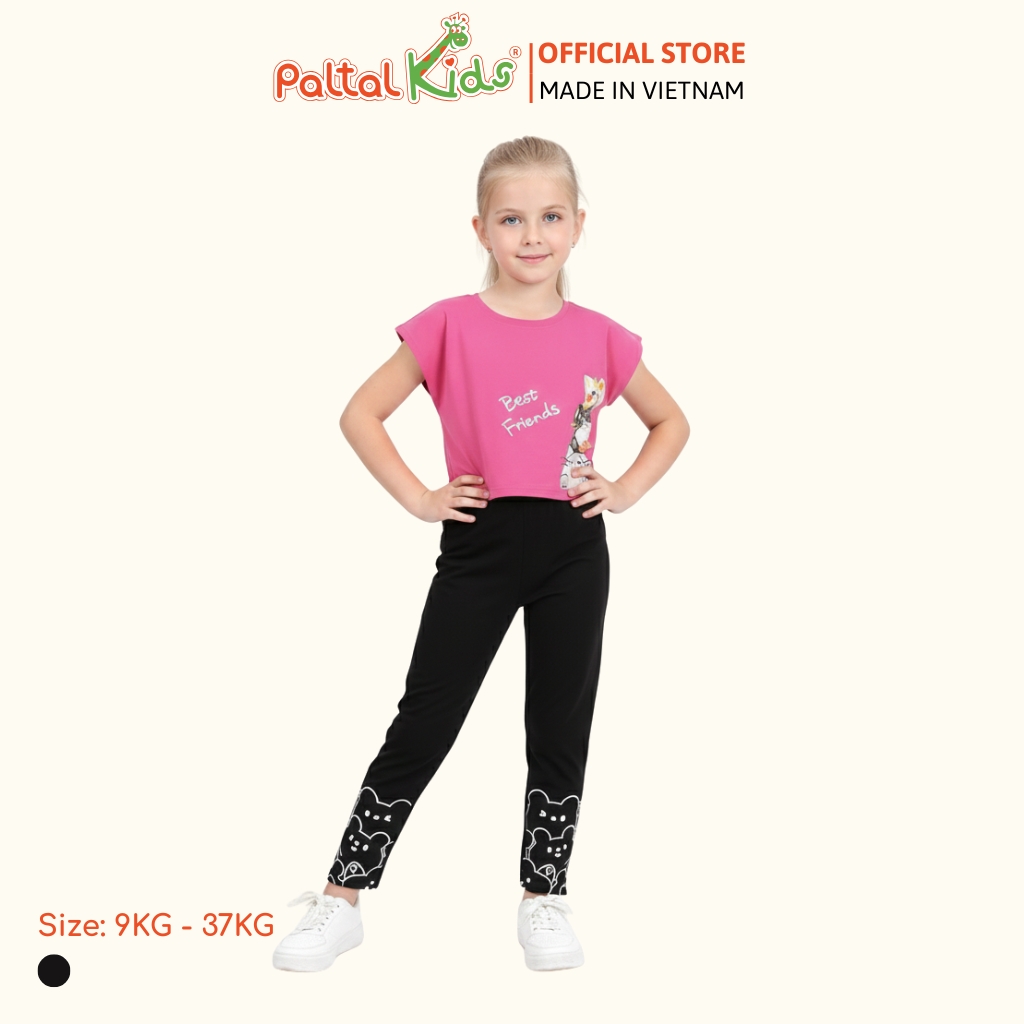 Quần Dài Cotton Borib Bé Gái Cao Cấp - 228 8055