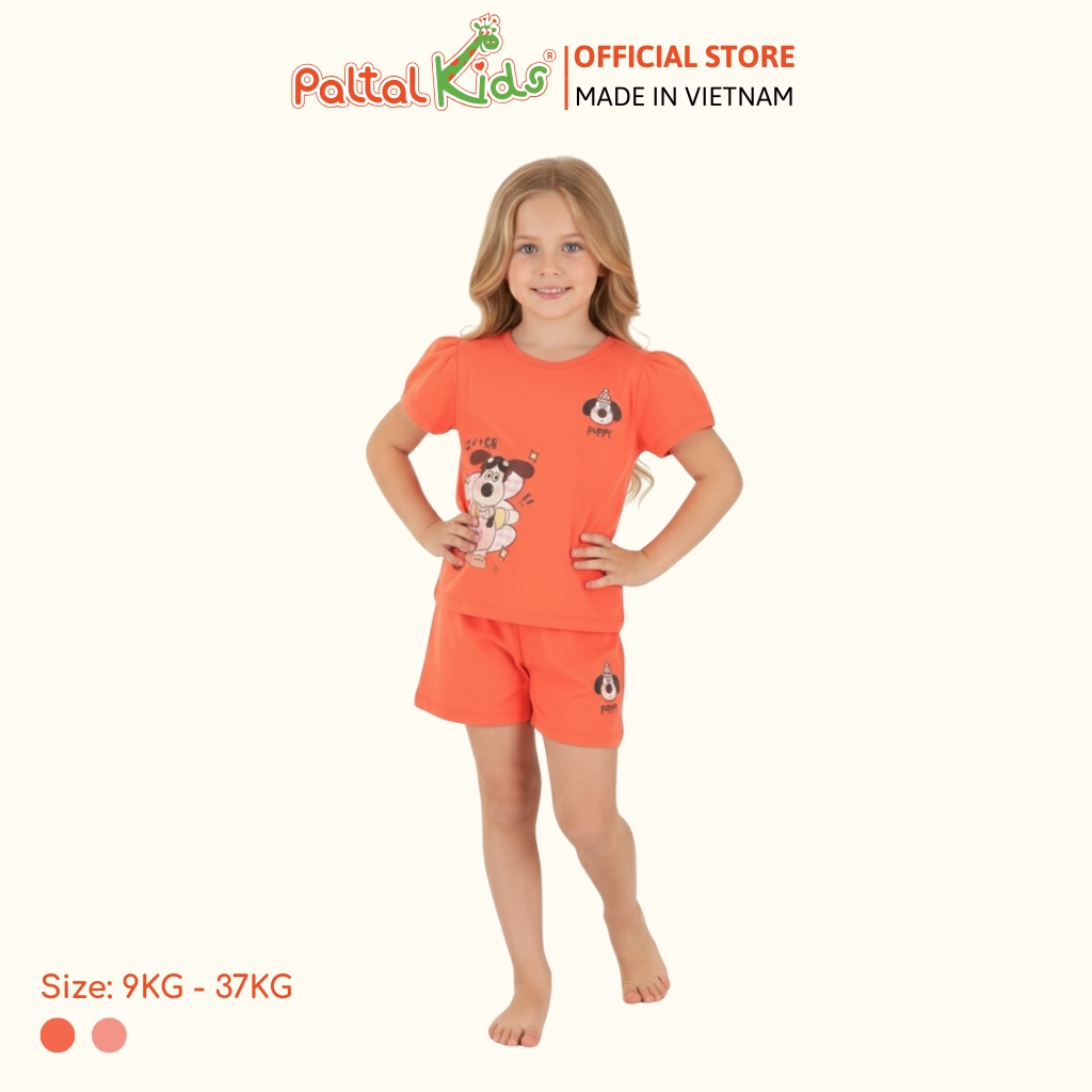 BST Mùa Xuân - Bộ Đùi Tay Ngắn Cotton Mỹ Bé Gái Cao Cấp - 025 2167