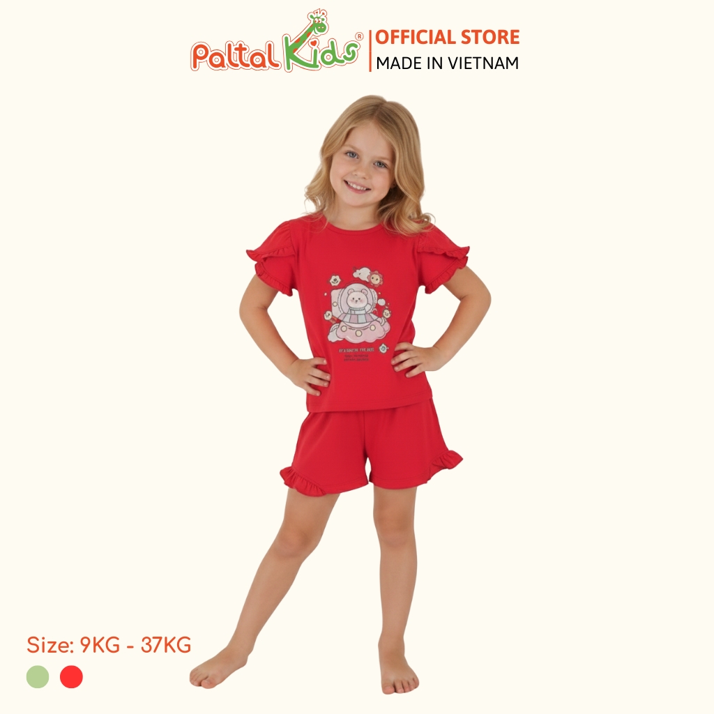 BST Mùa Xuân - Bộ Đùi Tay Ngắn Cotton Mỹ Bé Gái Cao Cấp - 025 2170