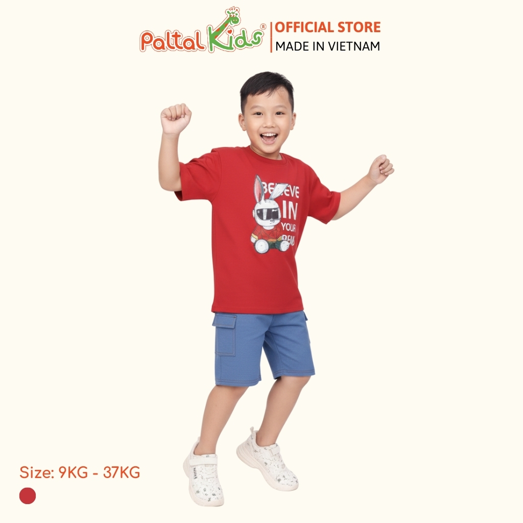 Áo Thun Cotton Mỹ Hình In Thỏ Ngầu Bé Trai Cao Cấp - 020 1397