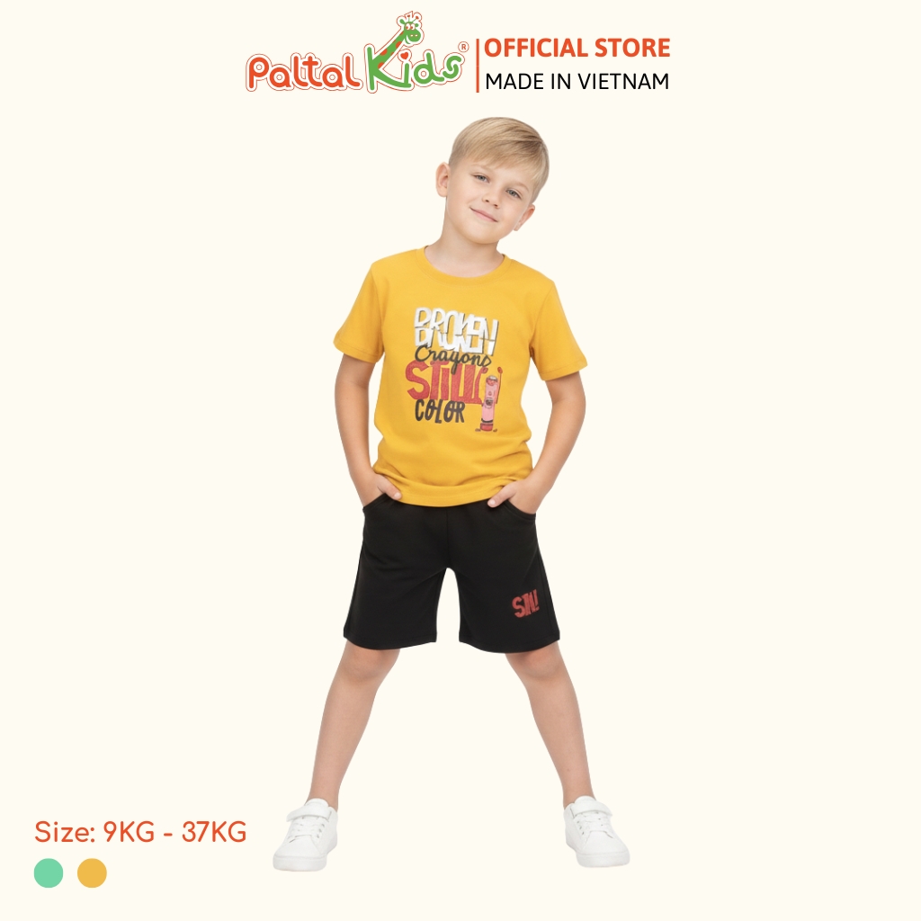 Đồ Bộ Đùi Hình In Quái Vật Cotton Mỹ Bé Trai Cao Cấp - 025 2111