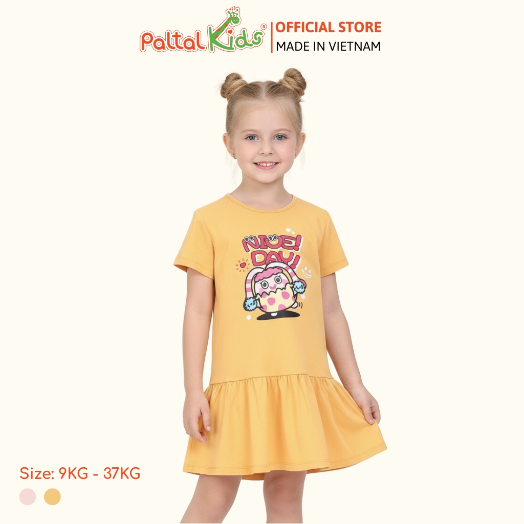 Đầm Dáng Đuôi Cá Cotton Mỹ Bé Gái Cao Cấp - 02C 8021