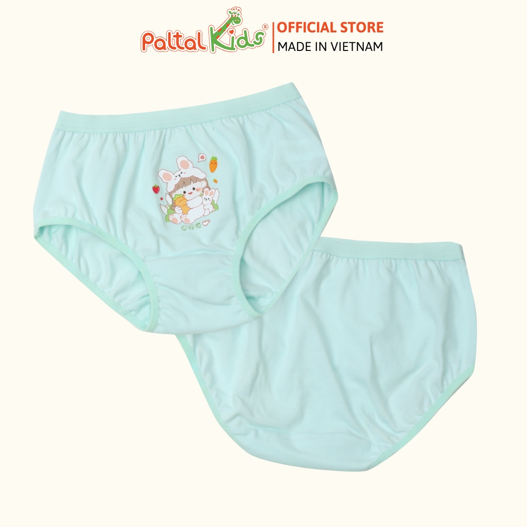 (CHE TÊN SẢN PHẨM) Lẻ 1 Quần Lót Dáng Tam Gíac Cotton Màu Sắc Ngẫu Nhiên Bé Gái Cao Cấp - 027 7341