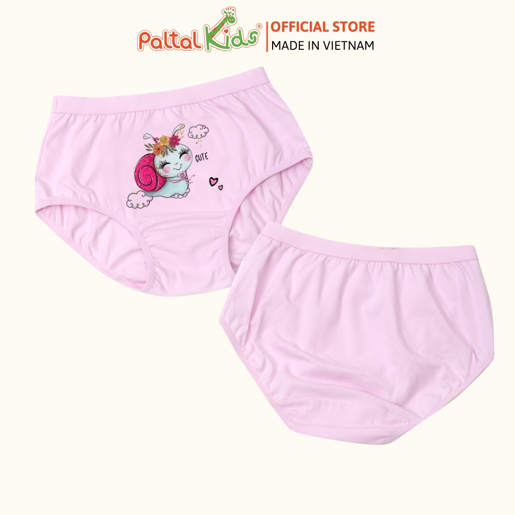 (CHE TÊN SẢN PHẨM) Lẻ 1 Quần Lót Dáng Tam Gíac Cotton Màu Sắc Ngẫu Nhiên Bé Gái Cao Cấp - 027 7341