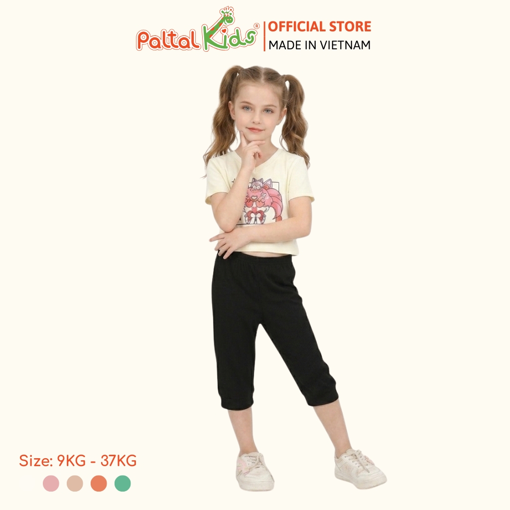 Đồ Bộ Lửng Hình In Chibi Usa - Sailor Moon Cotton Borib Bé Gái Cao Cấp - 224 7023