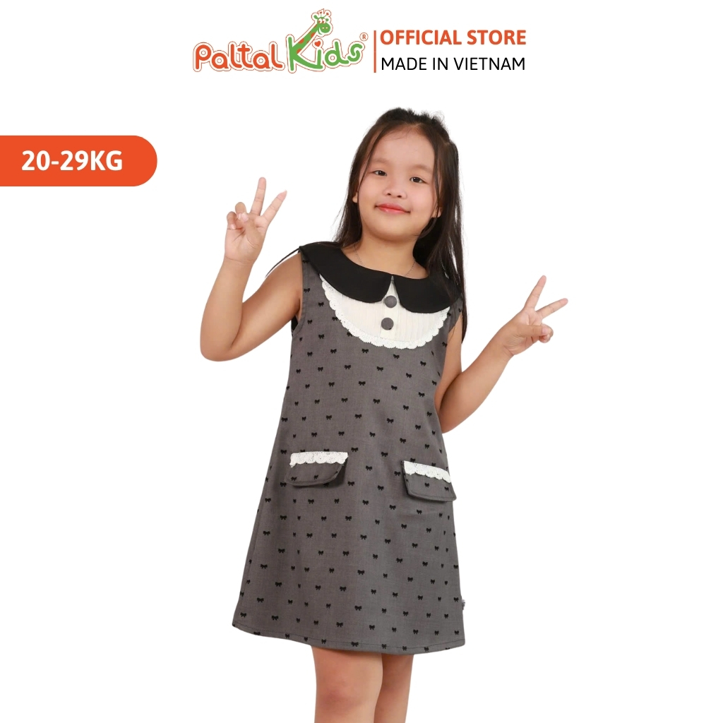 Đầm Dáng A Cổ Sen Nơ Nhí Kate Cao Cấp - 11C 8036