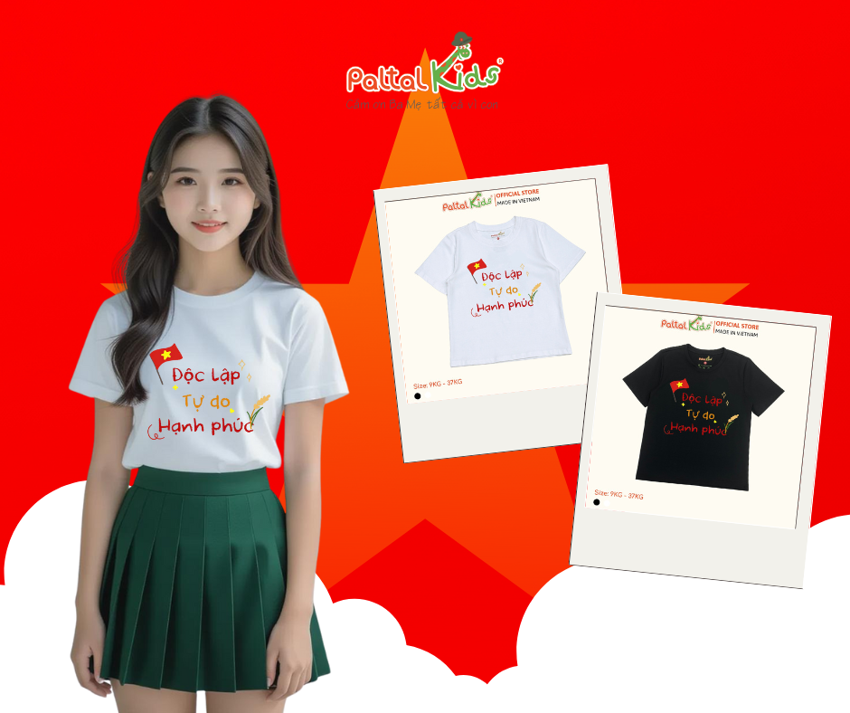 2.9 Độc Lập Tự Do Hạnh Phúc - Áo Thun Cotton Mỹ Cao Cấp - 1434