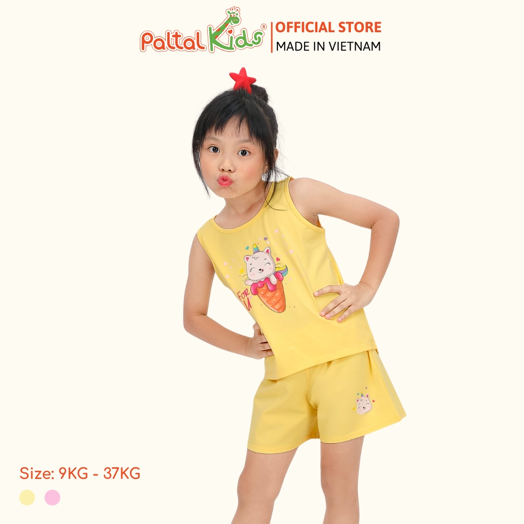 BST Mùa Hạ - Bộ Đùi Tay Ngắn Cotton Mỹ Bé Gái Cao Cấp - 025 2063