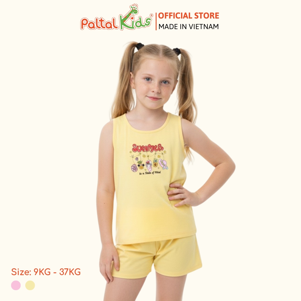 BST Mùa Hạ - Bộ Đùi Tay Ngắn Cotton Mỹ Bé Gái Cao Cấp - 025 2164