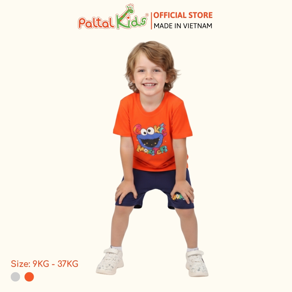 Đồ Bộ Đùi Cotton Mỹ Hình In Quái Vật Bé Trai Cao Cấp - 025 2113