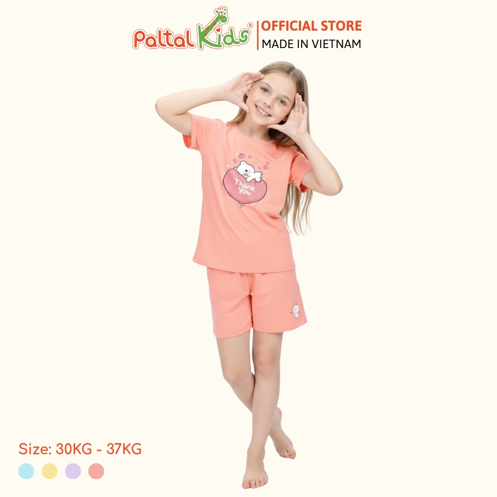 Đồ Bộ Đùi Cơ Bản Cotton Mỹ Bé Gái Cao Cấp - 025 2015 - Size 14