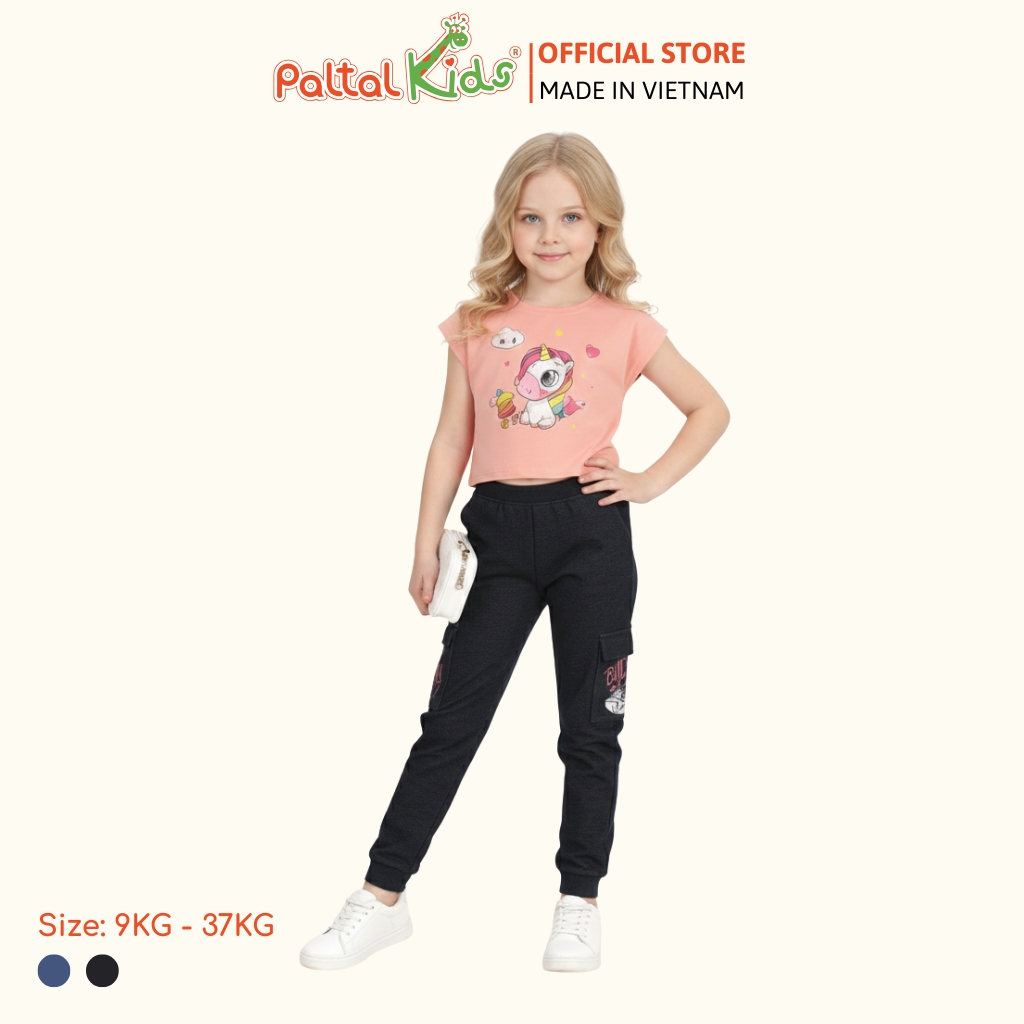 Quần Dài Túi Hộp Jean Thun Bé Gái Cao Cấp - 508 8504