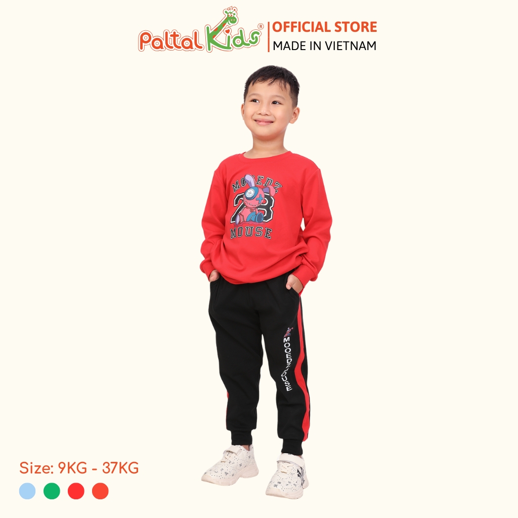 BST Mùa Đông - Đồ Bộ Dài Cotton Borib Bé Trai Cao Cấp - 223 6061