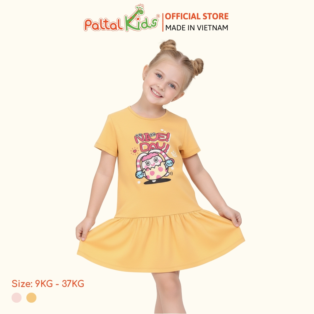 Đầm Dáng Đuôi Cá Cotton Mỹ Bé Gái Cao Cấp - 02C 8021