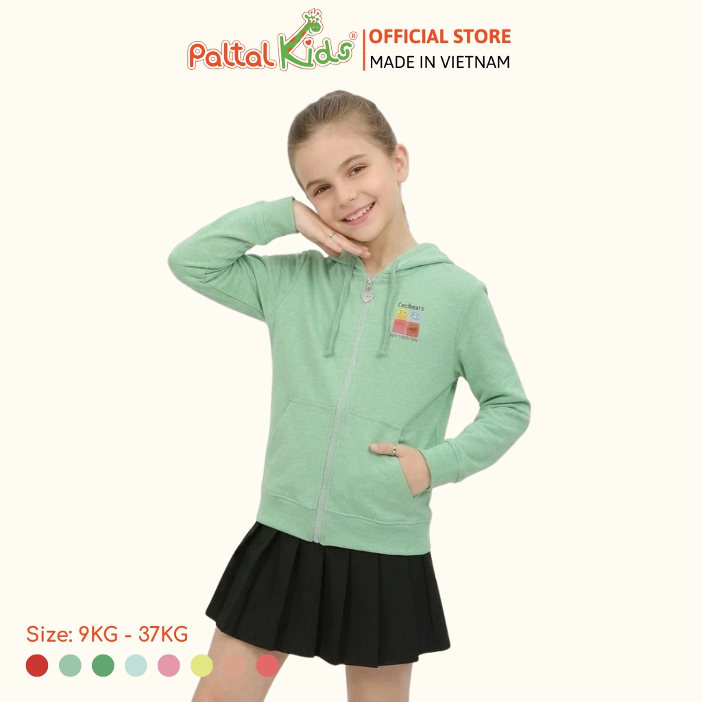 Áo Khoác Hình In Gấu Cotton TC Chống Nắng Bé Gái Cao Cấp - 431 4030