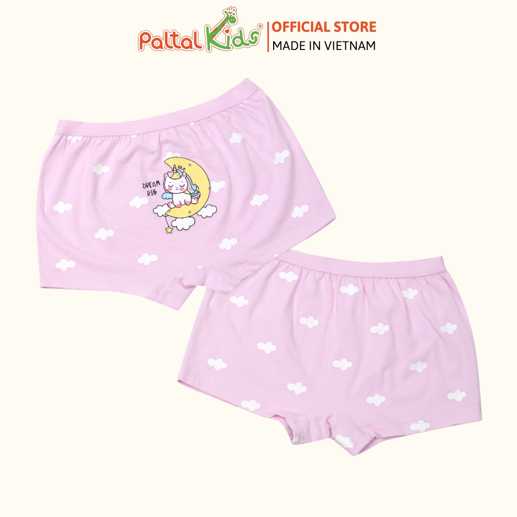 (CHE TÊN SẢN PHẨM) Lẻ 1 Quần Lót Dáng Đùi Cotton Màu Sắc Ngẫu Nhiên Bé Gái Cao Cấp - 027 7339