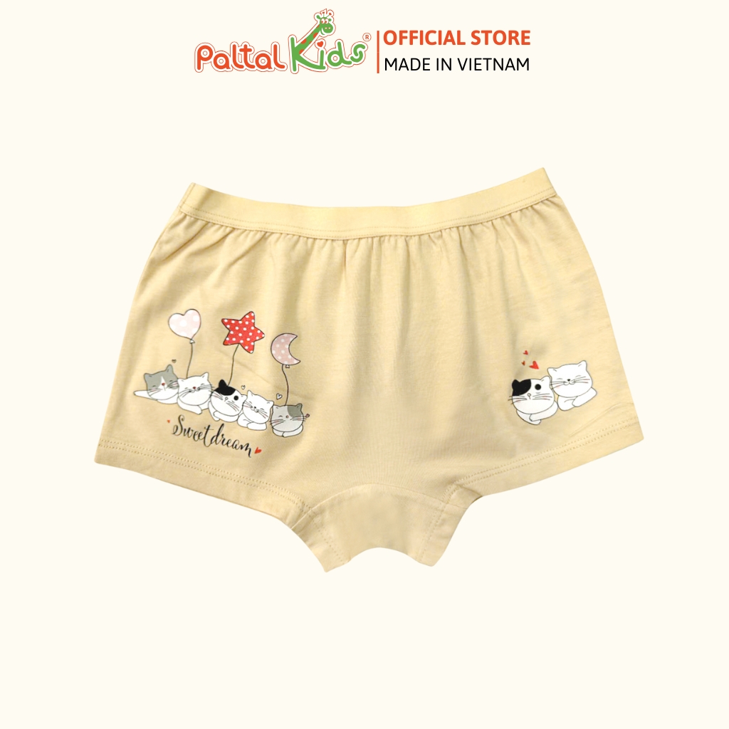 (CHE TÊN SẢN PHẨM) Lẻ 1 Quần Lót Dáng Đùi Cotton Màu Sắc Ngẫu Nhiên Bé Gái Cao Cấp - 027 7413