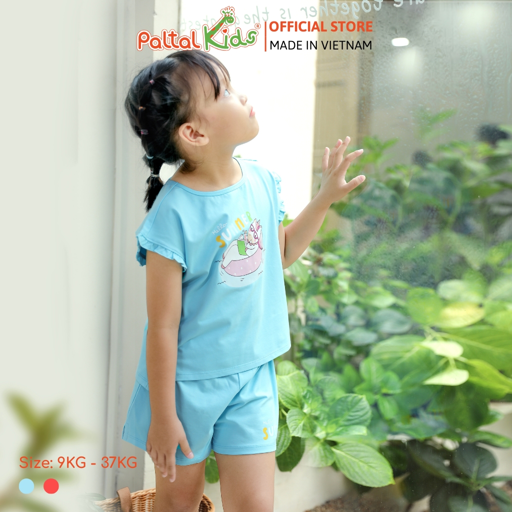 BST Mùa Hạ - Bộ Đùi Tay Ngắn Cotton Mỹ Bé Gái Cao Cấp - 025 5155