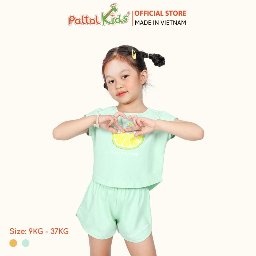 BST Mùa Hạ - Bộ Đùi Tay Ngắn Cotton Mỹ Bé Gái Cao Cấp - 025 5158