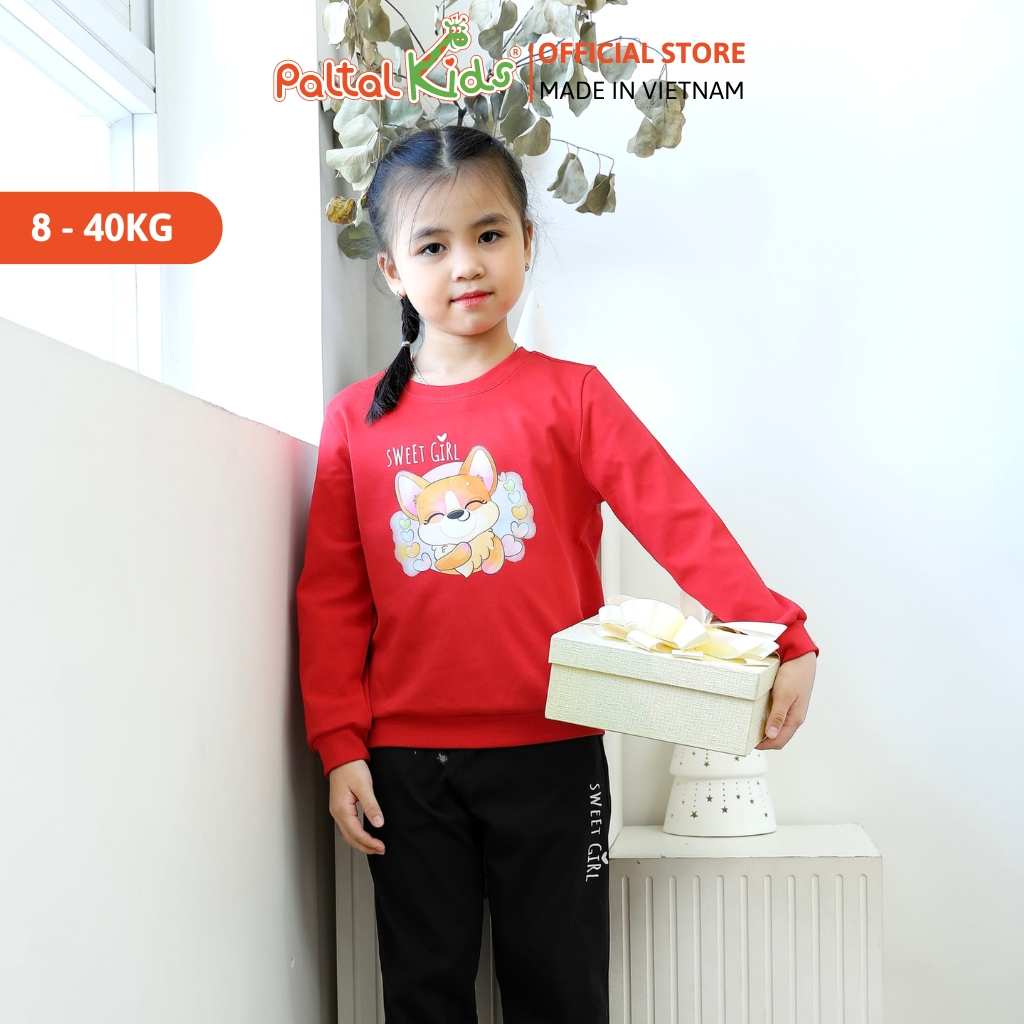 BST Mùa Đông - Đồ Bộ Tay Dài Cotton Borib Bé Gái Cao Cấp - 223 6042