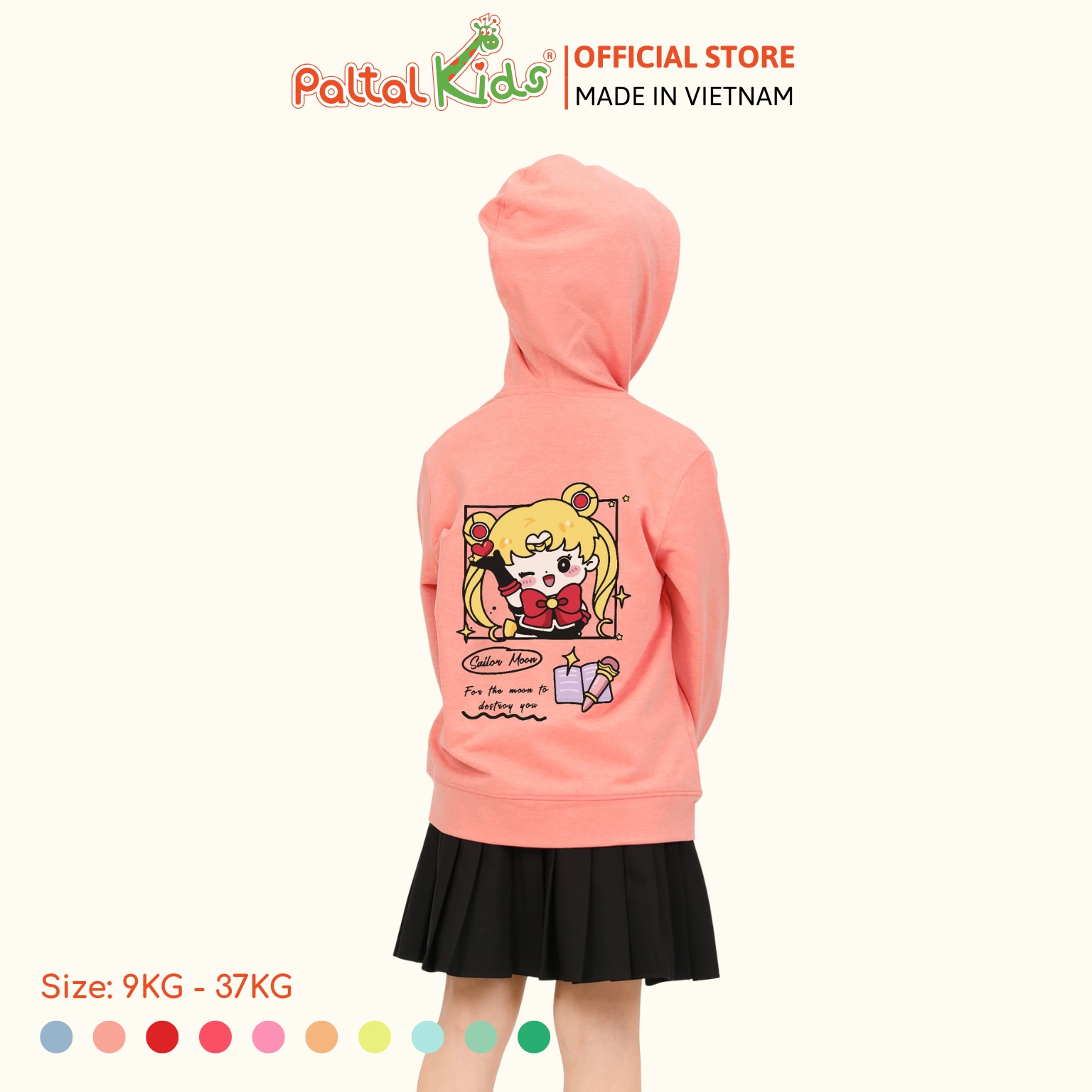 Áo Khoác Cotton TC Chống Nắng Bé Gái Cao Cấp - 431 4028