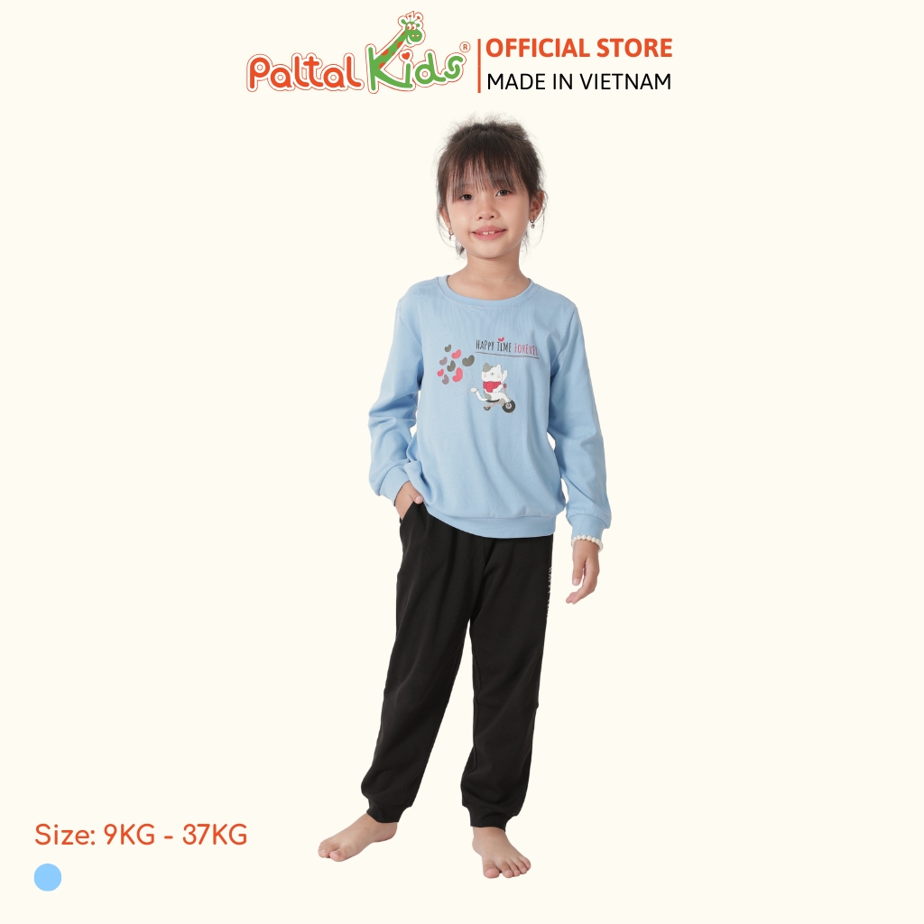 BST Mùa Đông - Đồ Bộ Tay Dài Cotton Borib Bé Gái Cao Cấp - 223 6046