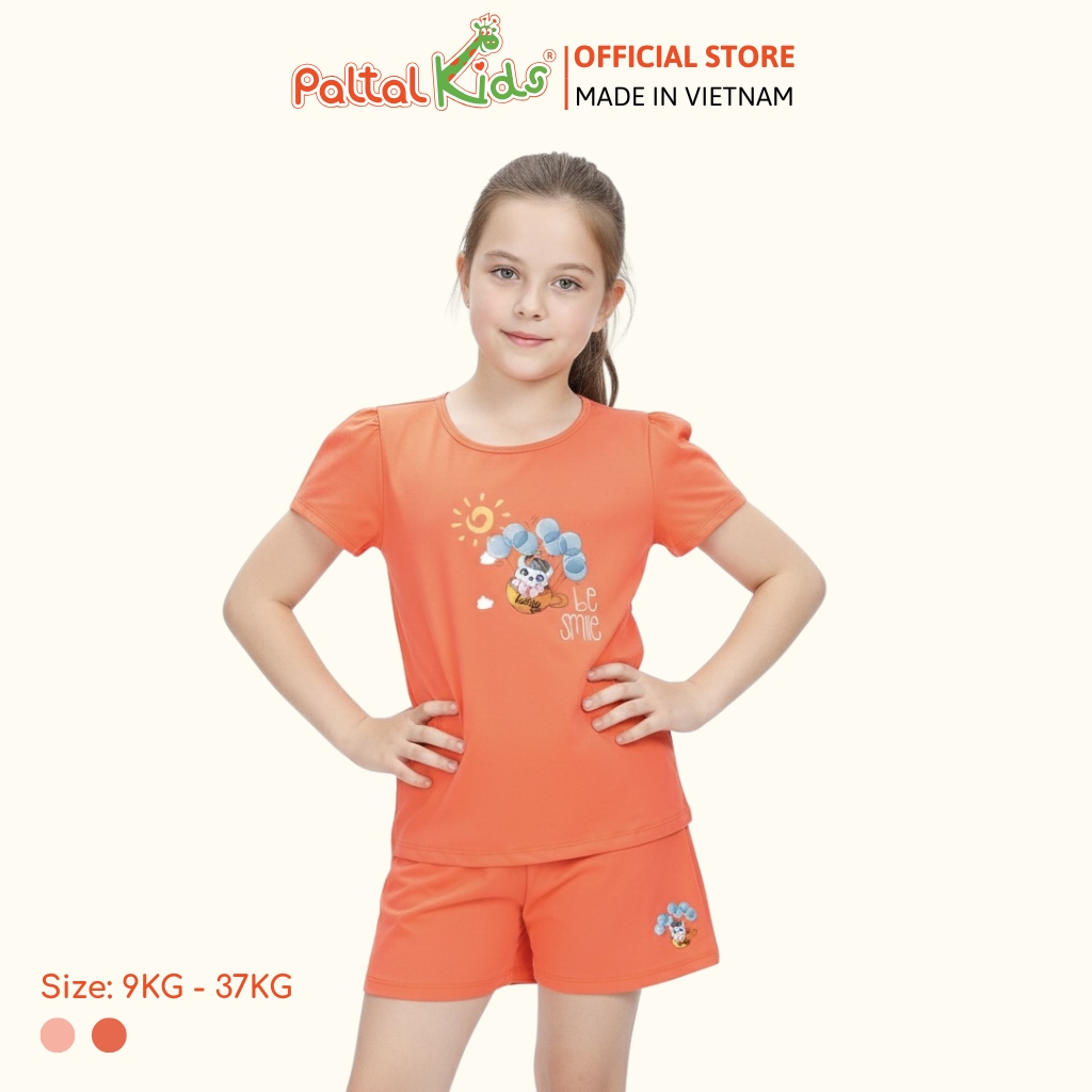 BST Mùa Xuân - Bộ Đùi Tay Ngắn Cotton Mỹ Bé Gái Cao Cấp - 025 2043