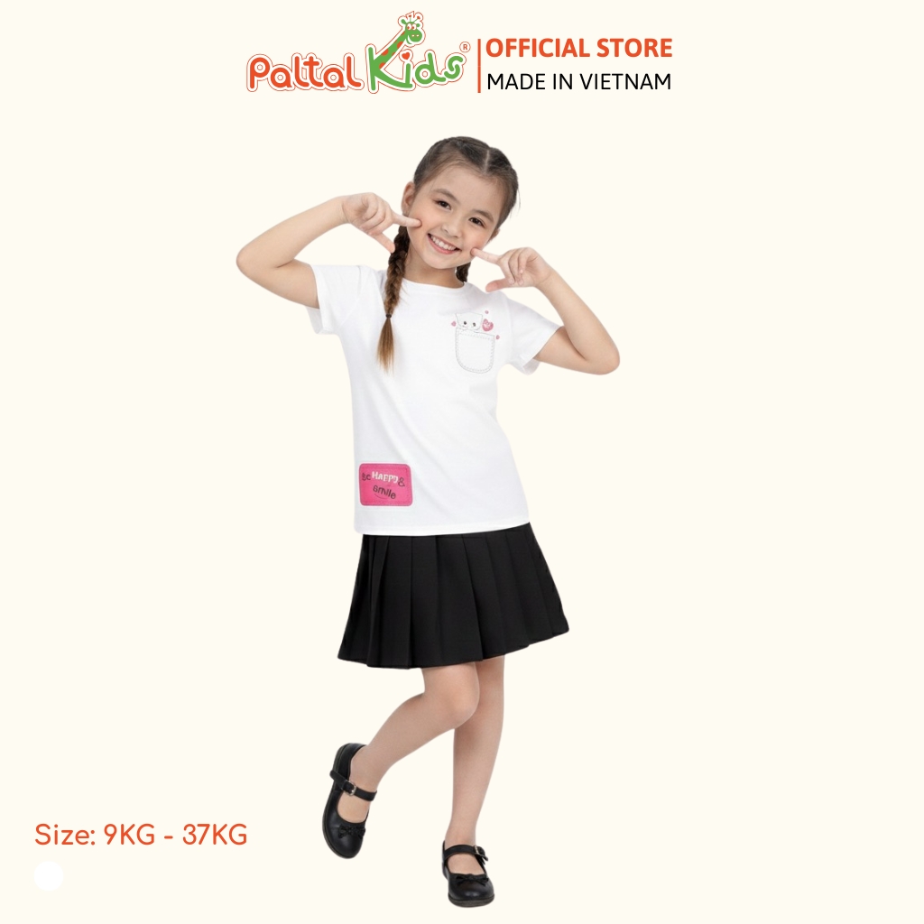 Áo Thun Cotton Mỹ Bé Gái Cao Cấp - 020 1375