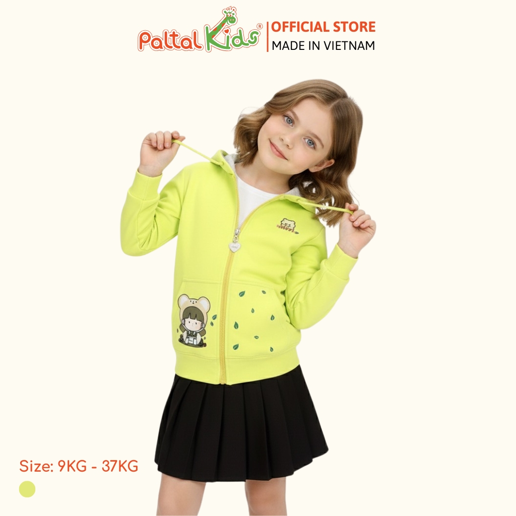 Áo Khoác Tai Thỏ CVC Bé Gái Cao Cấp - 401 4012