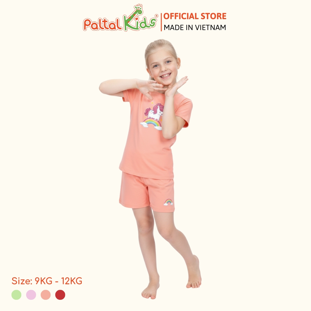 Đồ Bộ Đùi Cơ Bản Cotton Mỹ Bé Gái Cao Cấp - 025 2016 - Size 9