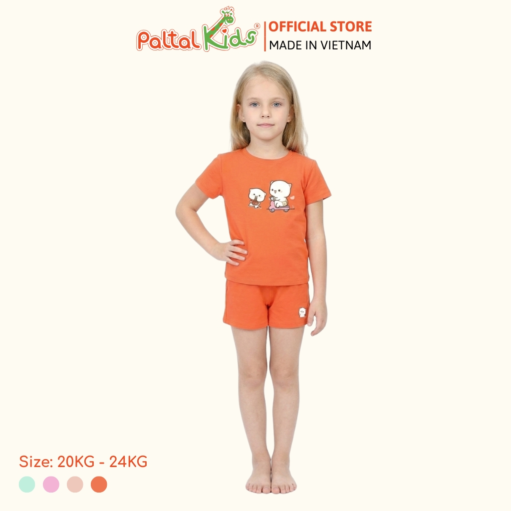 Đồ Bộ Đùi Cơ Bản Cotton Mỹ Bé Gái Cao Cấp - 025 2019 - Size 12