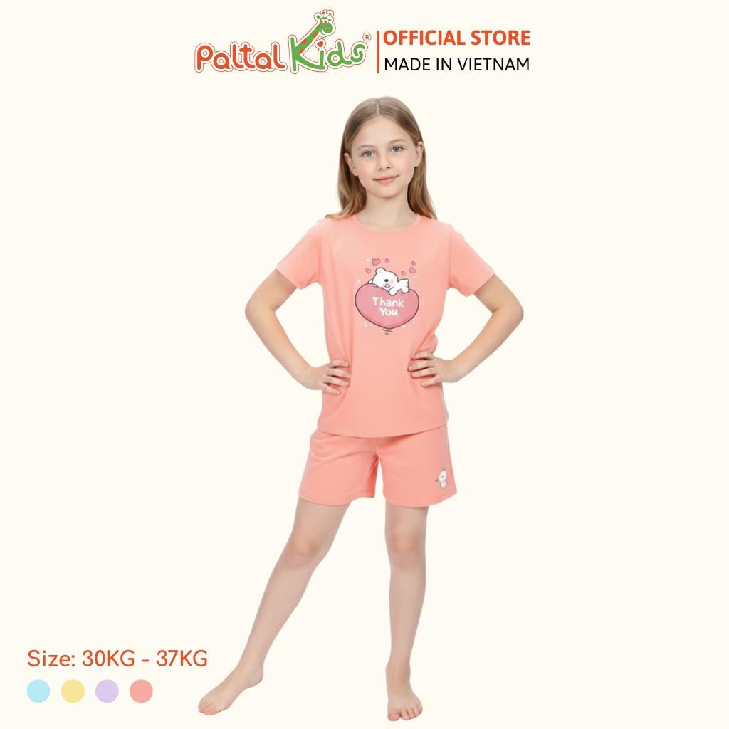 Đồ Bộ Đùi Cơ Bản Cotton Mỹ Bé Gái Cao Cấp - 025 2015 - Size 14