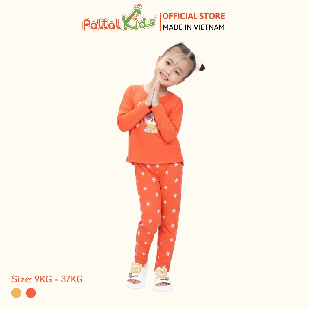 BST Mùa Đông - Đồ Bộ Tay Dài Cotton Mỹ Bé Gái Cao Cấp - 023 6020