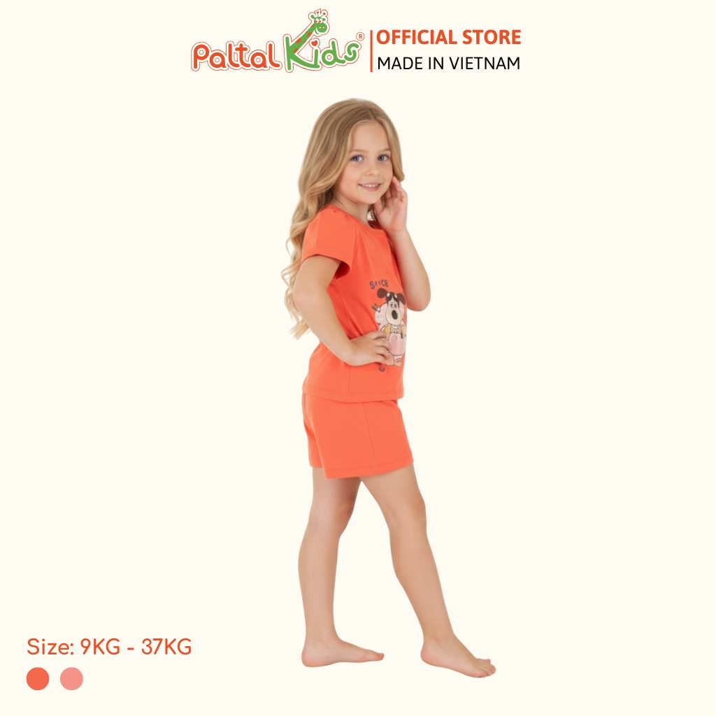 BST Mùa Xuân - Bộ Đùi Tay Ngắn Cotton Mỹ Bé Gái Cao Cấp - 025 2167