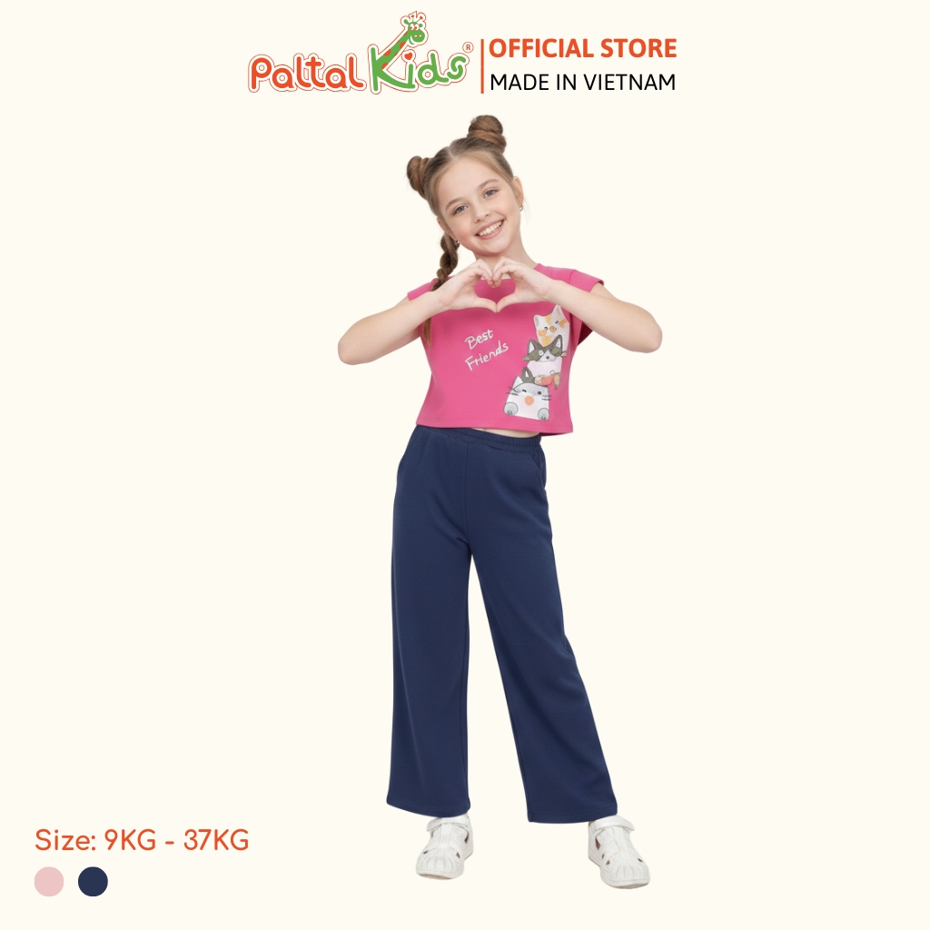 Quần Dài Ống Rộng Chân Cua Bé Gái Cao Cấp - 548 8507