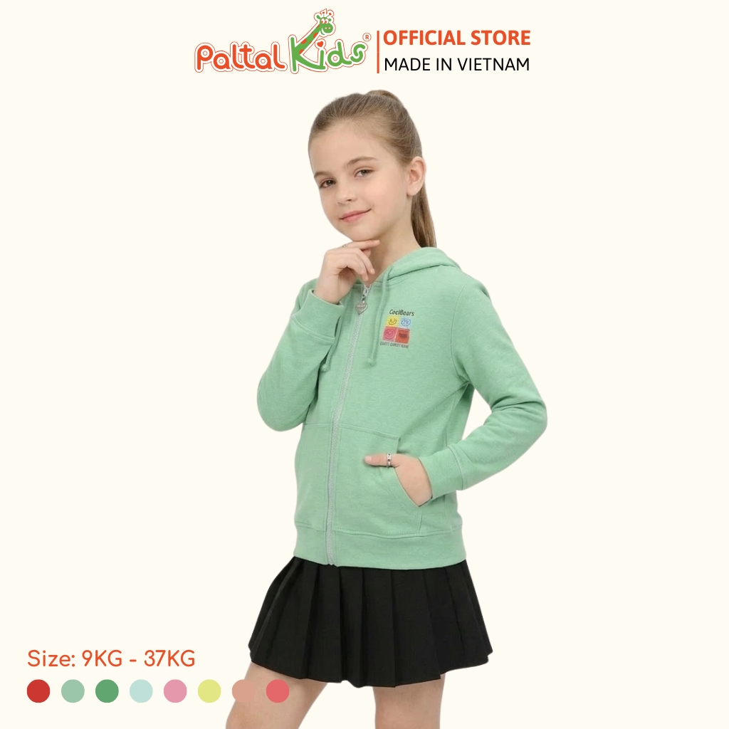 Áo Khoác Hình In Gấu Cotton TC Chống Nắng Bé Gái Cao Cấp - 431 4030
