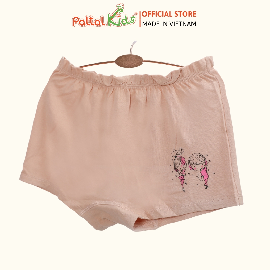 (CHE TÊN SẢN PHẨM) Lẻ 1 Quần Lót Dáng Đùi Cotton Màu Sắc Ngẫu Nhiên Bé Gái Cao Cấp - 027 7302