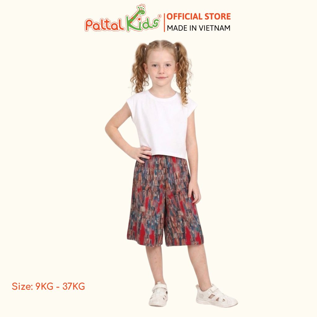 Quần Lửng Ống Suông Lanh Lạnh Bé Gái Cao Cấp - 258 8520