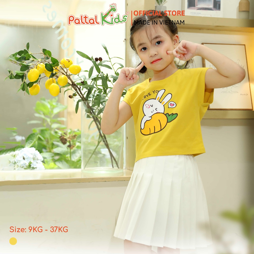 Áo Croptop Cotton Mỹ Bé Gái Cao Cấp - 020 1373