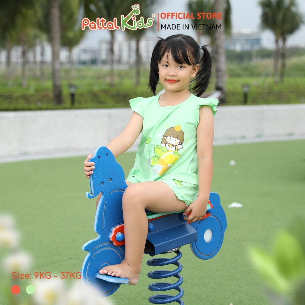 BST Mùa Hạ - Bộ Đùi Tay Ngắn Cotton Mỹ Bé Gái Cao Cấp - 025 5156