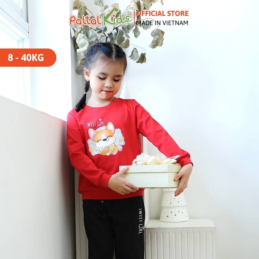 BST Mùa Đông - Đồ Bộ Tay Dài Cotton Borib Bé Gái Cao Cấp - 223 6042