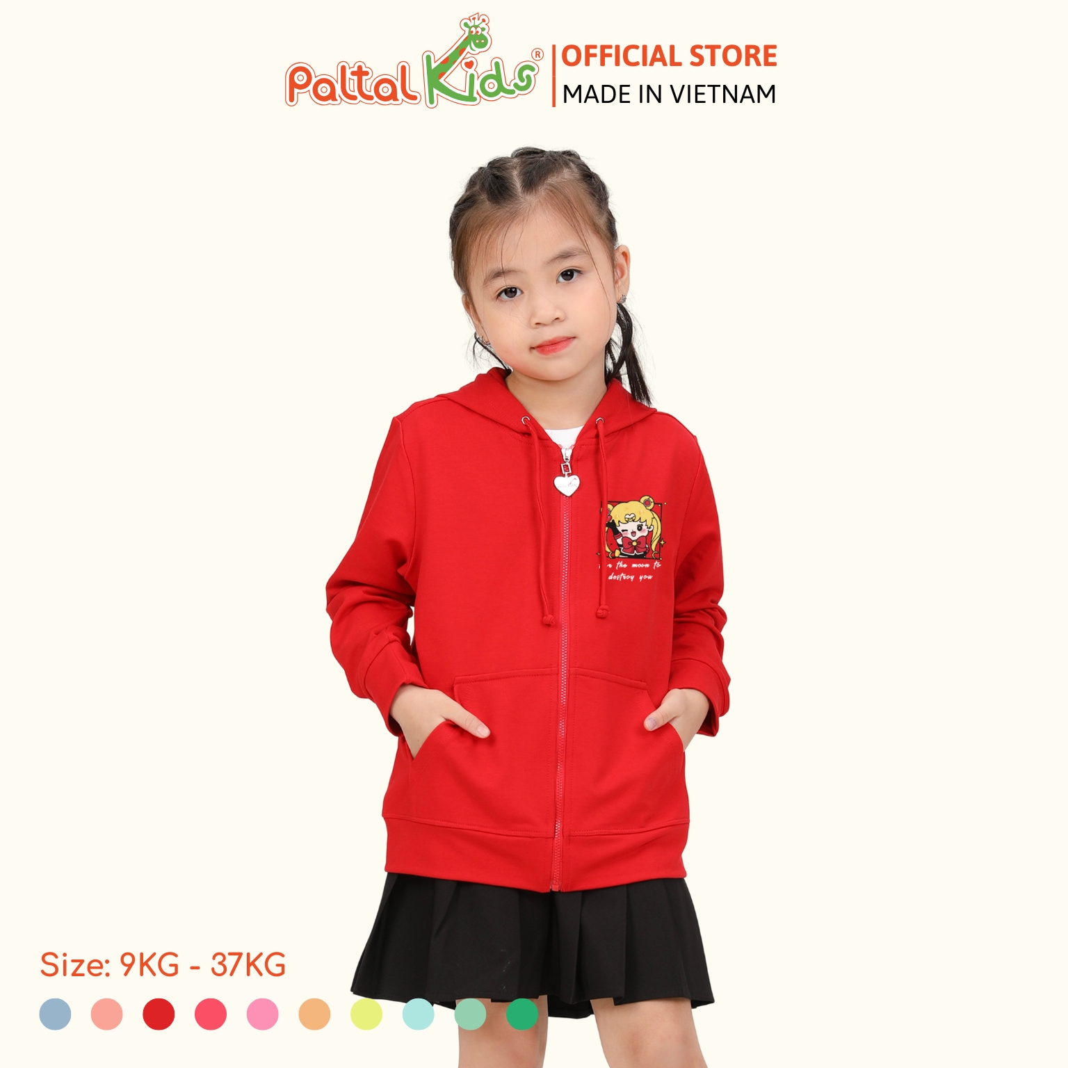 Áo Khoác Cotton TC Chống Nắng Bé Gái Cao Cấp - 431 4028