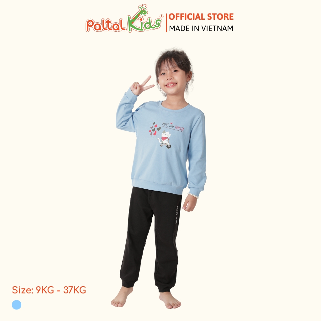 BST Mùa Đông - Đồ Bộ Tay Dài Cotton Borib Bé Gái Cao Cấp - 223 6046