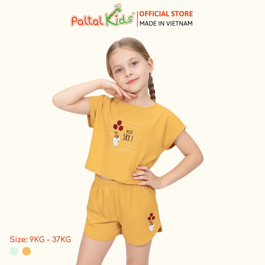 BST Mùa Hạ - Bộ Đùi Tay Ngắn Cotton Mỹ Bé Gái Cao Cấp - 025 2048