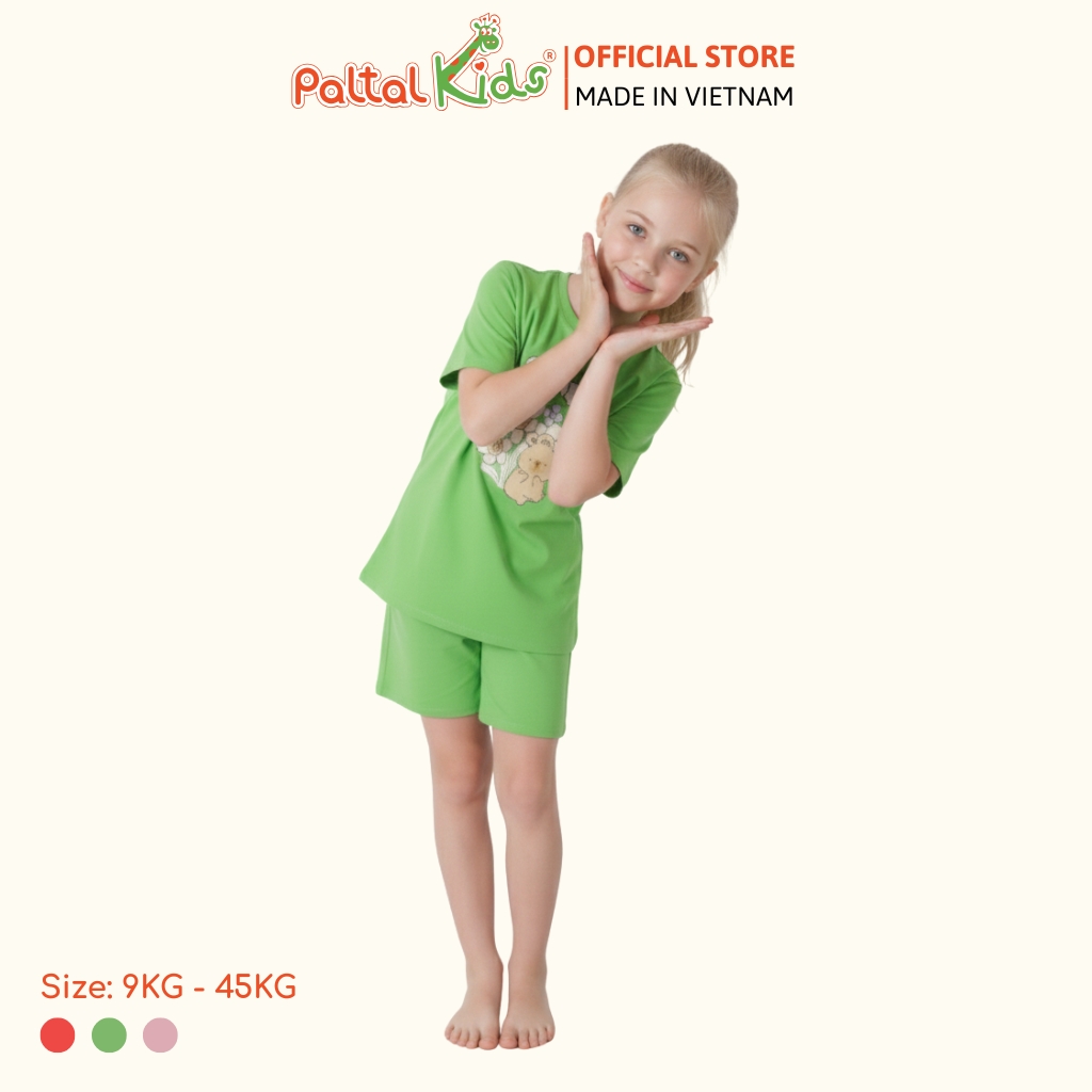 Đồ Bộ Đùi Form Rộng Hình In Capybara Cotton Mỹ Bé Gái Cao Cấp - 025 2159