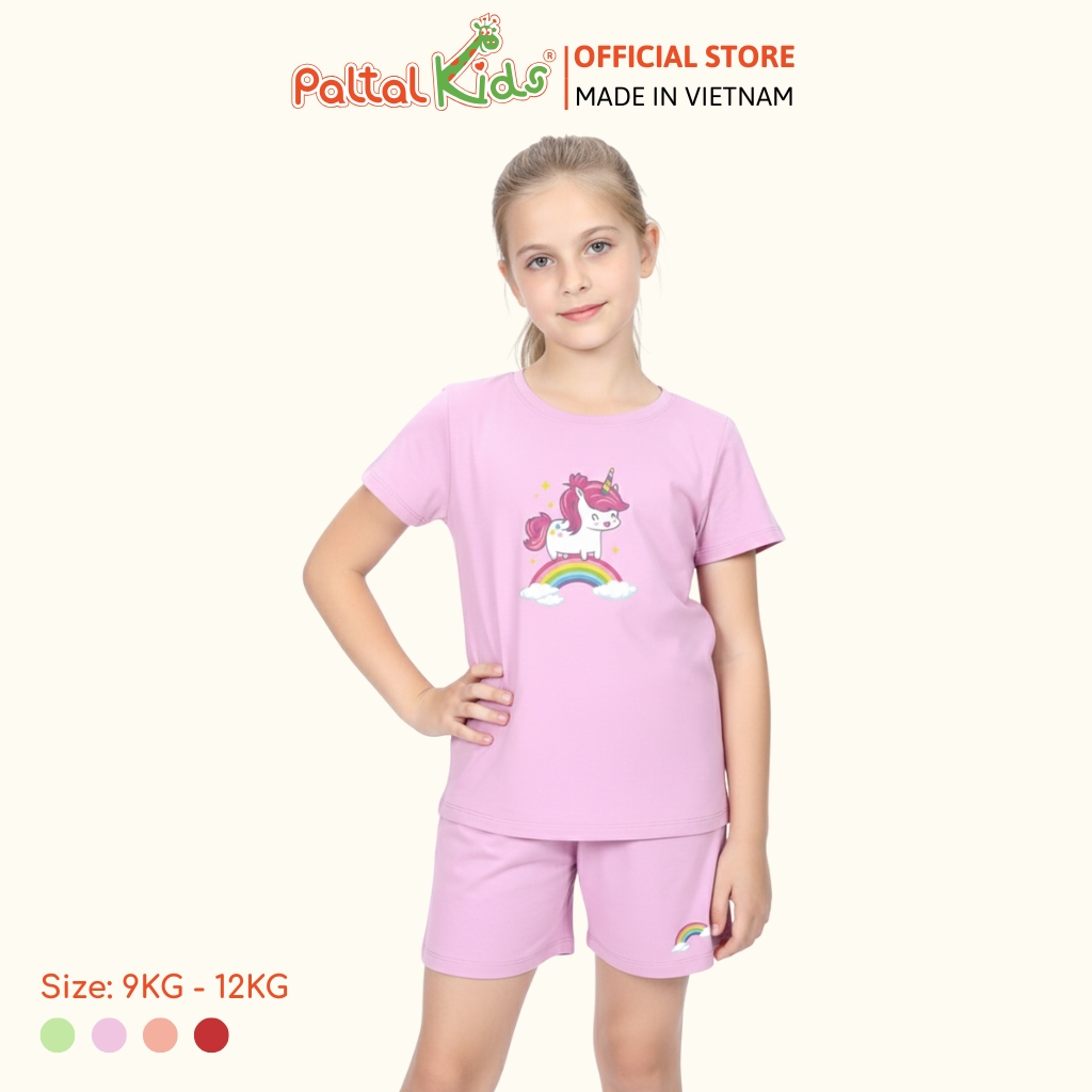 Đồ Bộ Đùi Cơ Bản Cotton Mỹ Bé Gái Cao Cấp - 025 2016 - Size 9