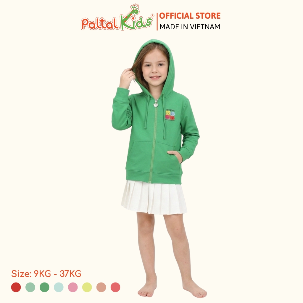 Áo Khoác Hình In Gấu Cotton TC Chống Nắng Bé Gái Cao Cấp - 431 4030